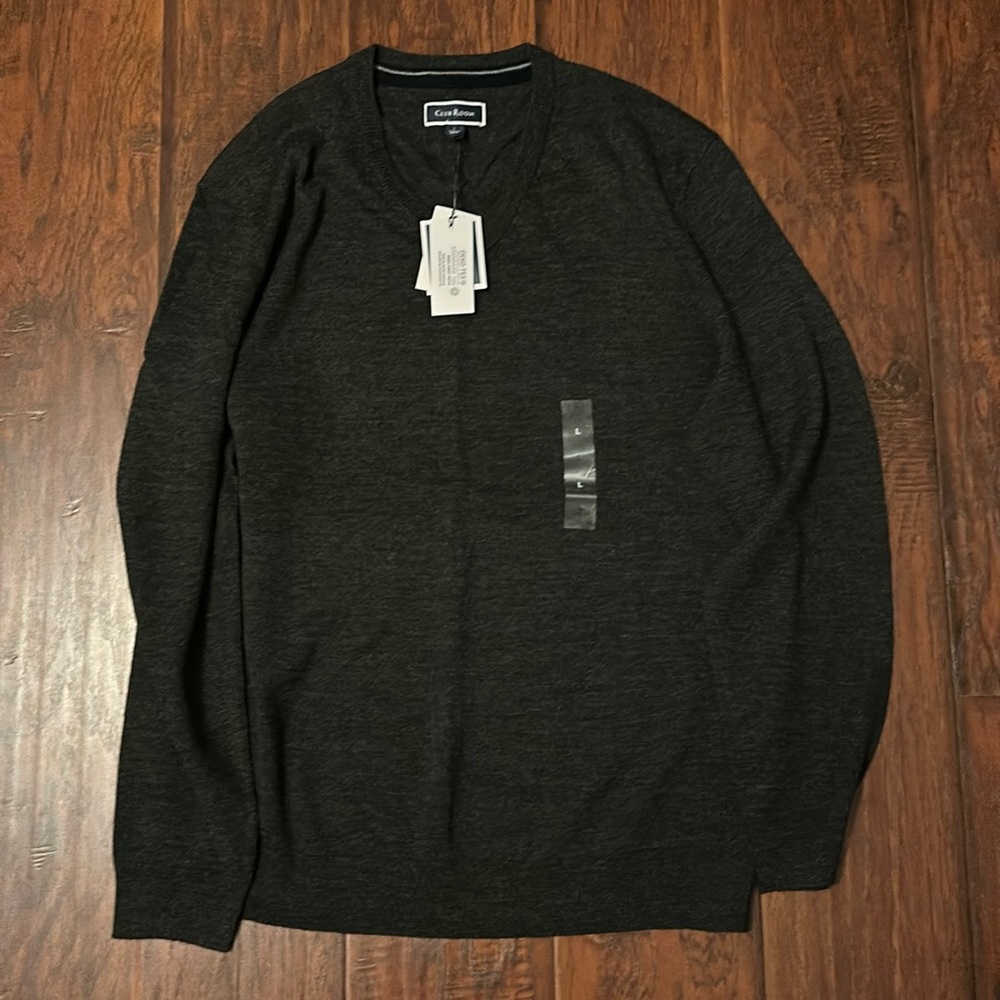 NEW - Club Room - Mens Merino Wool Blend lightweight Sweater. Size Large